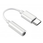 POWERTECH αντάπτορας USB-C σε 3.5mm CAB-UC088, λευκός USB-C (Type-C)