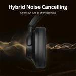TRONSMART headphones Sounfii Q20S, ασύρματα & ενσύρματα, Hybrid ANC, Φ40mm, 500mAh, μαύρα Ακουστικά - Bluetooth