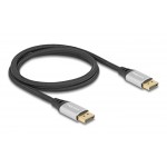 DELOCK καλώδιο DisplayPort 2.1 80633, 16K/60Hz, 40 Gbps, 1m, μαύρο Εικόνα