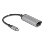DELOCK αντάπτορας δικτύου 81570, USB-C, 5Gbps Ethernet, ασημί Κάρτες Δικτύου - USB Dongles