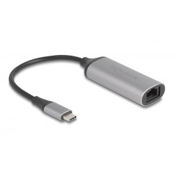 DELOCK αντάπτορας δικτύου 81570, USB-C, 5Gbps Ethernet, ασημί Κάρτες Δικτύου - USB Dongles