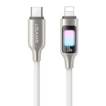 USAMS καλώδιο Lightning σε USB-C SJ749, 30W, 480Mbps, 1.2m, λευκό USB-C (Type-C)
