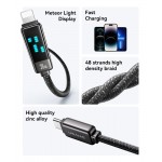 USAMS καλώδιο Lightning σε USB-C SJ743, 30W, 480Mbps, 1.2m, λευκό USB-C (Type-C)