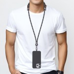 USAMS κορδόνι λαιμού για κινητά ZB316, 160cm, universal, μαύρο Θήκες