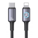 USAMS καλώδιο Lightning σε USB-C SJ753, 30W, 480Mbps, 1.2m, μαύρο USB-C (Type-C)