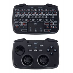 RIITEK ασύρματο gamepad & πληκτρολόγιο RK707, backlit, 2.4GHz, μαύρο Τηλεχειριστήρια & Πληκτρολόγια