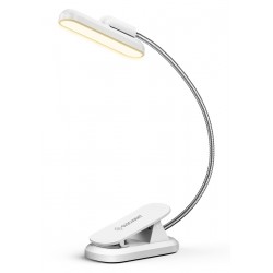 GLOCUSENT LED φακός διαβάσματος GLCSNTA2404, επαναφορτιζόμενος, έως 60lm, λευκός Φακοί