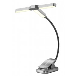 GLOCUSENT LED φακός διαβάσματος GLCSNTA2301, επαναφορτιζόμενος, έως 50lm, γκρι Φακοί