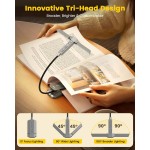 GLOCUSENT LED φακός διαβάσματος GLCSNTA2301, επαναφορτιζόμενος, έως 50lm, γκρι Φακοί