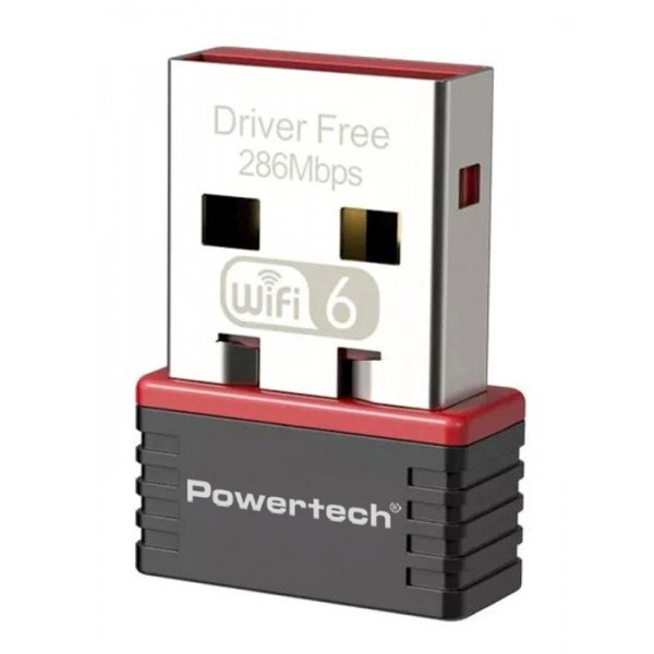 POWERTECH ασύρματος USB αντάπτορας δικτύου PT-1383, 300Mbps WiFi 6 Κάρτες Δικτύου - USB Dongles