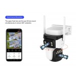 VSTARCAM smart ηλιακή κάμερα CB621DR, dual lens, 3MP, WiFi, SD, PTZ, IP66 Smart Κάμερες