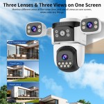 VSTARCAM smart κάμερα CS621SR, triple lens, 2MP, WiFi, SD, PTZ, IP66 Smart Κάμερες