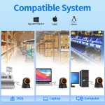 GTCODESTAR επιτραπέζιο barcode scanner GT-8800F, 1D & 2D, ενσύρματο, μαύρο POS-Barcode Scanners