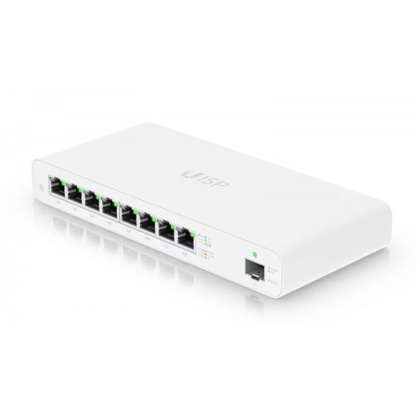 UBIQUITI router UISP-R, 8x Gigabit Ethernet Θύρες, 1000Mbps, PoE 30W Modem - Router