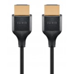 GOOBAY καλώδιο HDMI 75295 με Ethernet, slim, 4K/60Hz, 18 Gbps, 3m, μαύρο Εικόνα