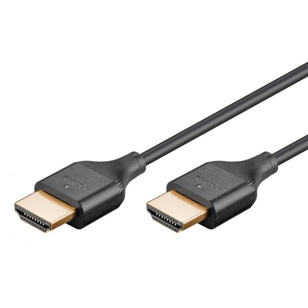 GOOBAY καλώδιο HDMI 75295 με Ethernet, slim, 4K/60Hz, 18 Gbps, 3m, μαύρο Εικόνα