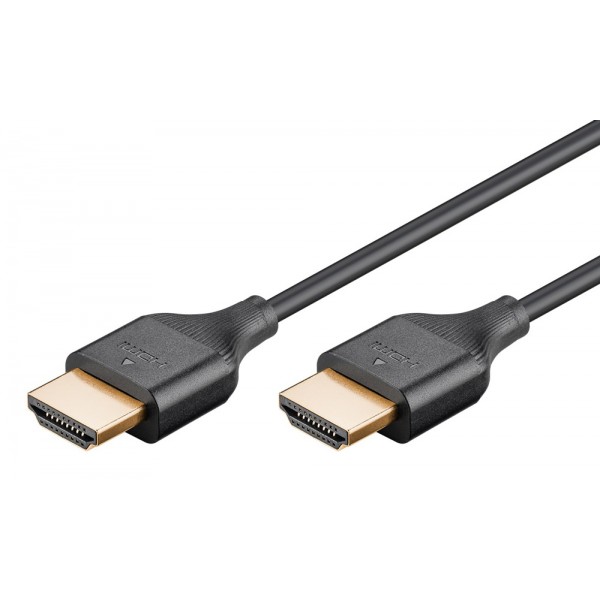 GOOBAY καλώδιο HDMI 75297 με Ethernet, slim, 8K/60Hz, 48 Gbps, 0.5m, μαύρο Εικόνα