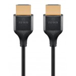 GOOBAY καλώδιο HDMI 75298 με Ethernet, slim, 8K/60Hz, 48 Gbps, 1m, μαύρο Εικόνα