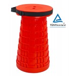 POWERTECH πτυσσόμενο καρεκλάκι HUH-0233, αντοχή έως 250kg, 25.5x45cm, κόκκινο Εποχιακά Είδη