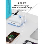 RELIFE σταθμός φόρτισης RL-309H, USB/3x USB-C/3x DC/wireless, 72W, λευκός Φορτιστές Κινητών