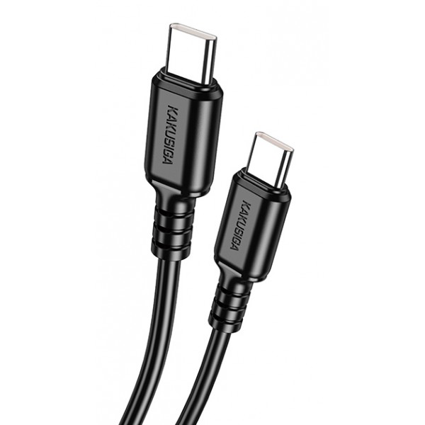 KAKUSIGA καλώδιο USB-C σε USB-C KSC-982, 60W, 480Mbps, 1m, μαύρο USB-C (Type-C)