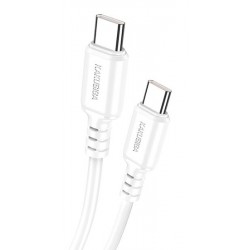 KAKUSIGA καλώδιο USB-C σε USB-C KSC-982, 60W, 480Mbps, 1m, λευκό USB-C (Type-C)
