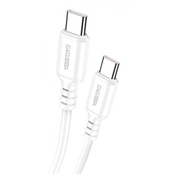 KAKUSIGA καλώδιο USB-C σε USB-C KSC-982, 60W, 480Mbps, 1m, λευκό USB-C (Type-C)