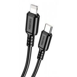 KAKUSIGA καλώδιο Lightning σε USB-C KSC-982, 20W, 480Mbps, 1m, μαύρο USB-C (Type-C)