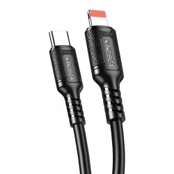 KAKUSIGA καλώδιο Lightning σε USB-C KSC-984, σιλικόνης, 27W, 480Mbps, 1m, μαύρο USB-C (Type-C)