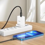 KAKUSIGA καλώδιο Lightning σε USB-C KSC-984, σιλικόνης, 27W, 480Mbps, 1m, μαύρο USB-C (Type-C)