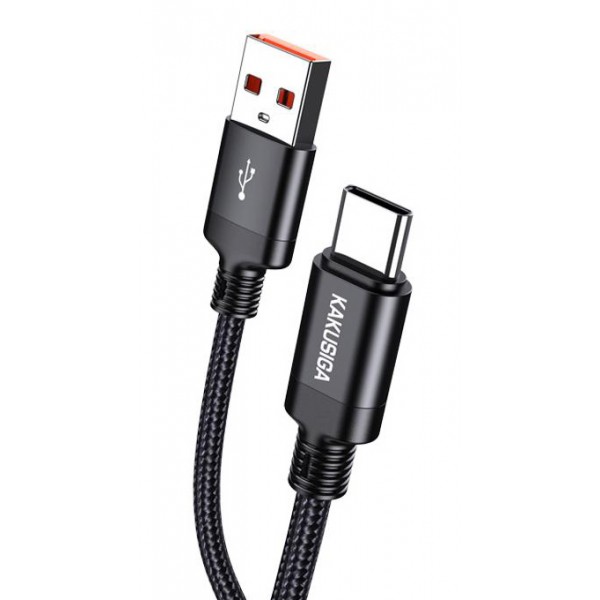 KAKUSIGA καλώδιο USB-C σε USB KSC-970, 3A, 480Mbps, 1m, μαύρο USB-C (Type-C)