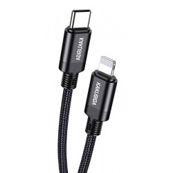 KAKUSIGA καλώδιο Lightning σε USB-C KSC-970, 27W, 480Mbps, 1m, μαύρο USB-C (Type-C)
