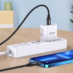 KAKUSIGA καλώδιο Lightning σε USB-C KSC-970, 27W, 480Mbps, 1m, μαύρο USB-C (Type-C)