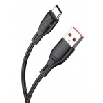 KAKUSIGA καλώδιο USB-C σε USB KSC-953, σιλικόνης, 3A, 480Mbps, 1m, μαύρο USB-C (Type-C)