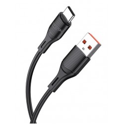 KAKUSIGA καλώδιο USB-C σε USB KSC-953, σιλικόνης, 3A, 480Mbps, 1m, μαύρο USB-C (Type-C)