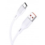 KAKUSIGA καλώδιο USB-C σε USB KSC-953, σιλικόνης, 3A, 480Mbps, 1m, λευκό USB-C (Type-C)