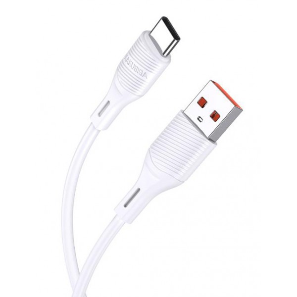 KAKUSIGA καλώδιο USB-C σε USB KSC-953, σιλικόνης, 3A, 480Mbps, 1m, λευκό USB-C (Type-C)