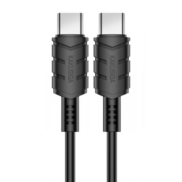 KAKUSIGA καλώδιο USB-C σε USB-C KSC-710, 60W, 480Mbps, 1.2m, μαύρο USB-C (Type-C)
