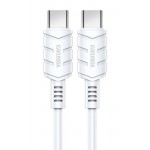 KAKUSIGA καλώδιο USB-C σε USB-C KSC-710, 60W, 480Mbps, 1.2m, λευκό USB-C (Type-C)