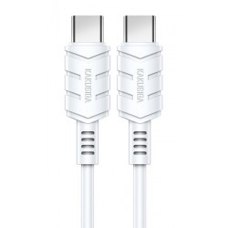 KAKUSIGA καλώδιο USB-C σε USB-C KSC-710, 60W, 480Mbps, 1.2m, λευκό USB-C (Type-C)