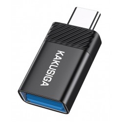 KAKUSIGA αντάπτορας USB-C σε USB KSC-1406, 5Gbps, 4A, μαύρος USB-C (Type-C)