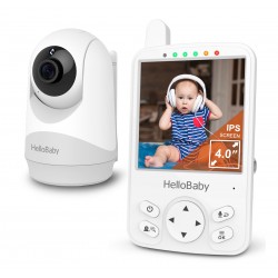 HELLOBABY ενδοεπικοινωνία μωρού HB6241 με κάμερα & οθόνη 4", 720p, PTZ Smart Κάμερες