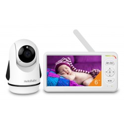HELLOBABY ενδοεπικοινωνία μωρού HB6364 με κάμερα & οθόνη 6", 720p, PTZ Smart Κάμερες