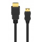 GOOBAY καλώδιο mini HDMI σε HDMI 74083 με Ethernet, 4K/60Hz, 18 Gbps, 2m, μαύρο Εικόνα