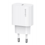 USAMS φορτιστής τοίχου CC226, USB-C, 20W, λευκός Φορτιστές Κινητών