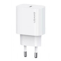 USAMS φορτιστής τοίχου CC226, USB-C, 20W, λευκός Φορτιστές Κινητών