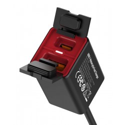 LDNIO φορτιστής μοτοσυκλέτας C108 με καλώδιο, USB/USB-C, 60W, μαύρος Φορτιστές Κινητών