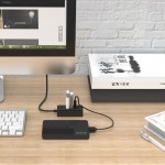 ORICO USB hub W5P-U2, 4x θυρών, USB 2.0, 480Mbps, USB σύνδεση, 1m καλώδιο, μαύρο USB Hubs - Card Readers