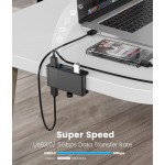 ORICO USB hub MH4PU-P με σφιγκτήρα, 4x θυρών, 5Gbps, USB σύνδεση, μαύρο USB Hubs - Card Readers