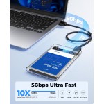 ORICO θήκη για 2.5" SATA HDD/SSD 2139U3, 5Gbps, διάφανη Θήκες & Trays Σκληρών Δίσκων